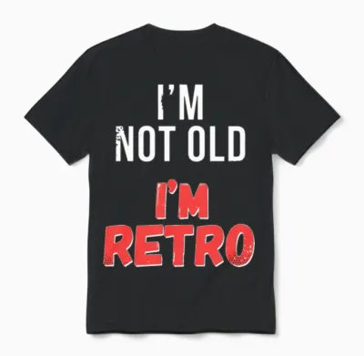 Funny Retro Birthday Unisex T-Shirt - Black