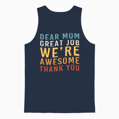Single Mom Mothers Day Single Parent Unisex Tank Top - Navy