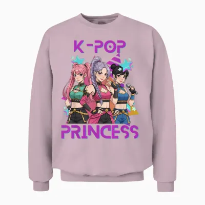 K-Pop K-Pop 8 Years Birthday Girl Unisex Sweatshirt - Light Pink