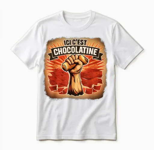 Ici on Dit Chocolatine- Chocolatine Sud-Ouest Humour Unisex T-Shirt - White