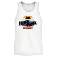 Rock N Roll Tequila Third Collection Unisex Tank Top - White – 2