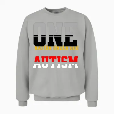 Patriotic Typographic Banner Unisex Sweatshirt - Ash
