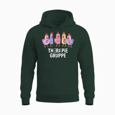 Therapy Group Girls' Evening Chickens Girls Unisex Hoodie - Forest
