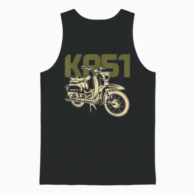 Schwalbe Kr51 Simson Mofa Moped Unisex Tank Top - Black