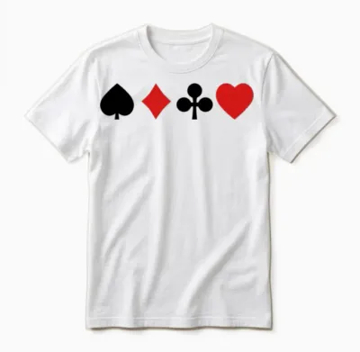 Playing Cards Unisex T-Shirt - White
