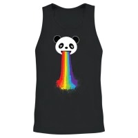 Gay Panda Lgbt Pride Unisex Tank Top - Black – 2