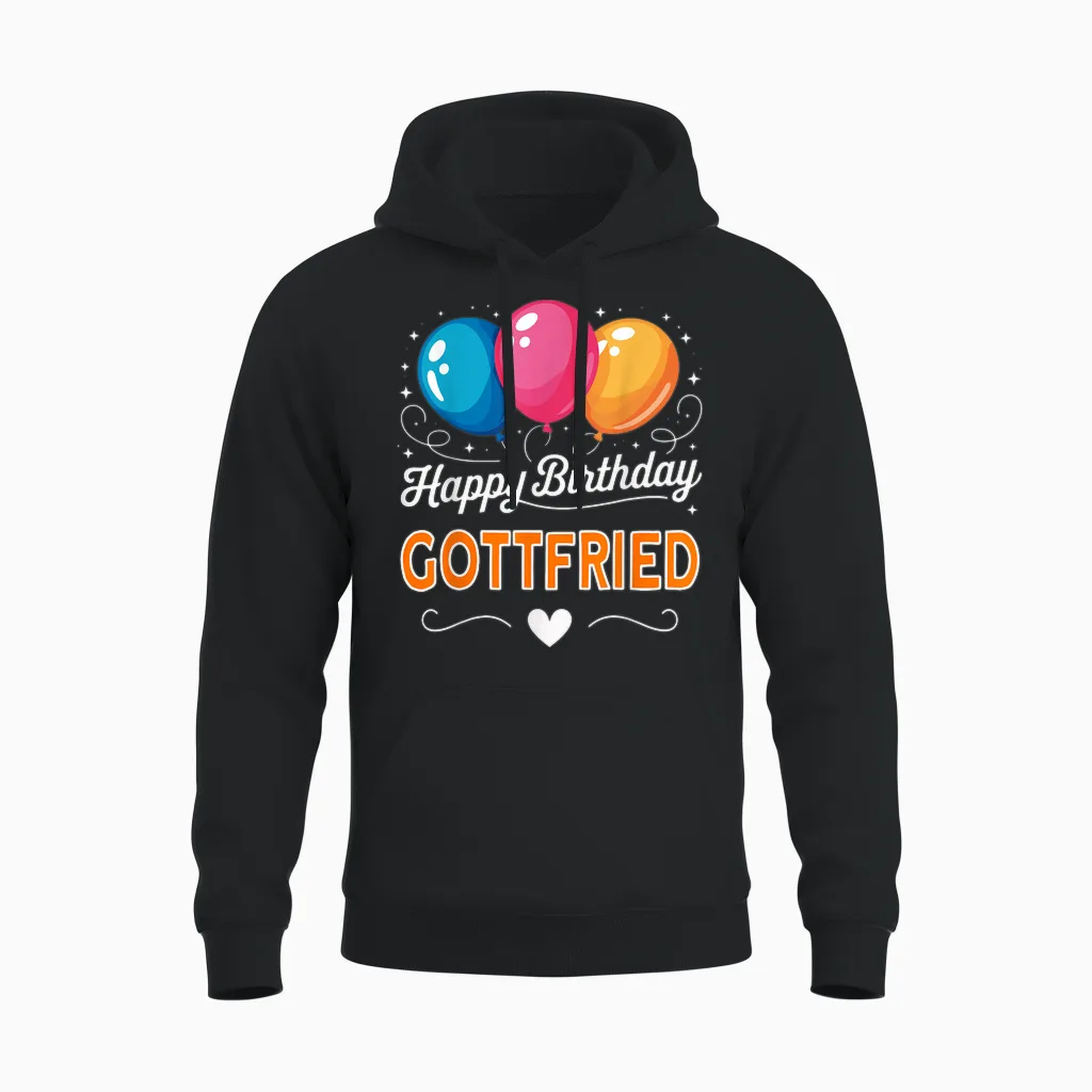 Joyeux Anniversaire En Disant Gottfried Unisex Hoodie in Black