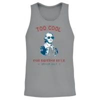 Too Cool for British Rule 4th of July Independence Unisex Tank Top - Sport Grey – 2
