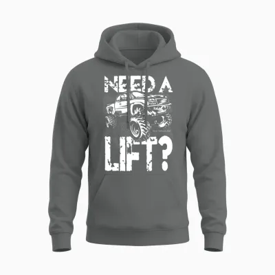 Truck Need a Lift Unisex Hoodie - Graphite Heather