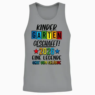 Kindergarten Geschafft 2026 Kita Ade 2026 Kita Abgänger 2026 Unisex Tank Top - Sport Grey