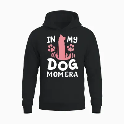 Dog Mom Dog Owner Unisex Hoodie - Black