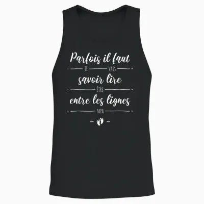 I Will Be Dad - Funny Pregnancy Announcement and Surprise Unisex Tank Top - Black