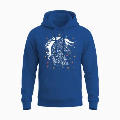 Girls Horse Hobby Horses Horseback Unisex Hoodie - Royal