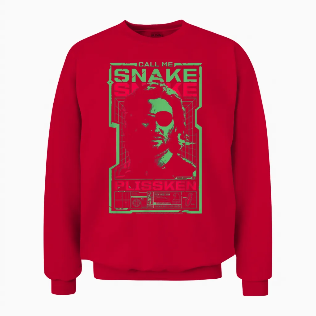 évadez-Vous De New York, Appelez-Moi Snake Plissken, Kurt Russell Unisex Sweatshirt in Red