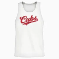 Vintage Cubs Name Personalized Retro for Men Women Kid Unisex Tank Top in White - 2