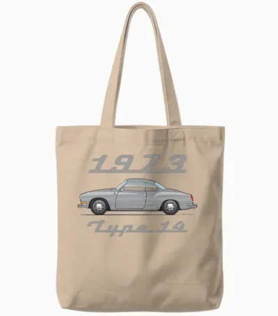 1973 Gray Tote Bags - Natural