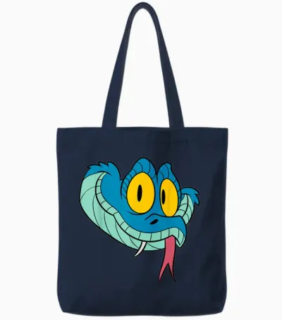 Disney Zootopia 2 Gary De'snake Big Face Halloween Costume Tote Bags - Navy