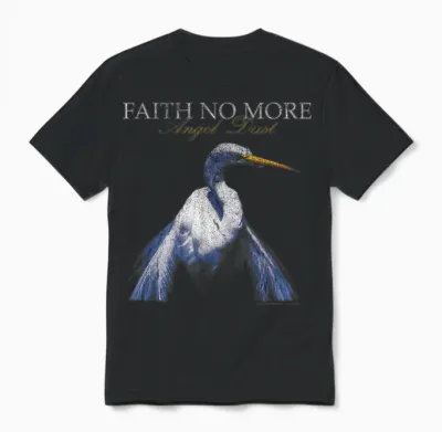 Offiziell Faith No More Angel Dust Alternative Metal Band Unisex T-Shirt - Black