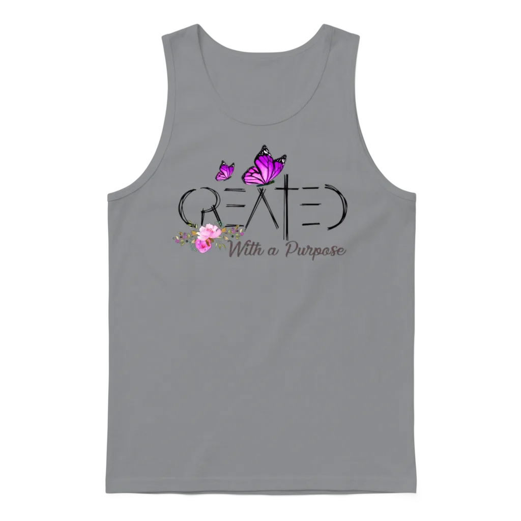 Created with a Purpose Unisex Tank Top - Sport Grey
