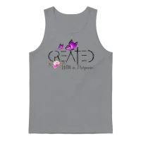 Created with a Purpose Unisex Tank Top - Sport Grey – 1