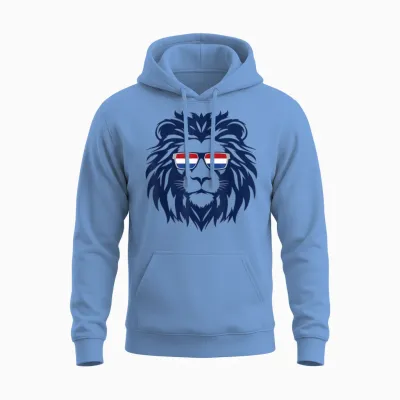Niederlande Löwe Niederlande Flagge Holland Niederländisch Orange Unisex Hoodie - Carolina Blue