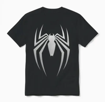 Marvel Spider-Man 2 Game Spider Logo Unisex T-Shirt - Black