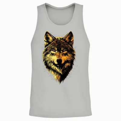 Loup Motif J'aime Les Loups Meute De Loups Loup Sauvage Manche Longue Unisex Tank Top - Ash