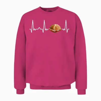 Leberkäse Herzschlag Bayern Ecg Leberkas Lebakas T-Shirt, Black Unisex Sweatshirt - Heliconia