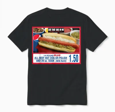 Got That Dog in Me Hot Dog - Sports Meme Food Humor Unisex T-Shirt - Black