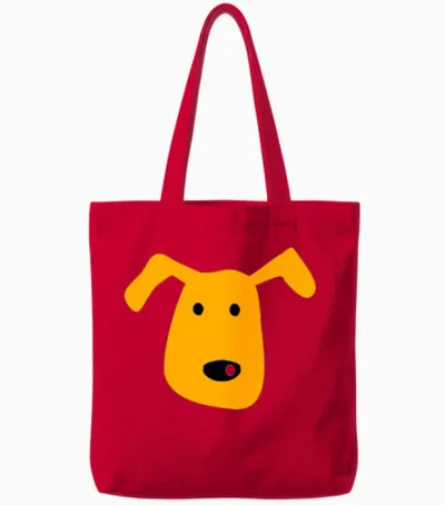 Dog Tote Bags - Red