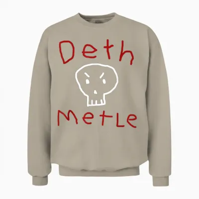 Lustiges Death-Metal-Shirt, Ironischer Sarkastischer Humor, Gothic Unisex Sweatshirt - Sand