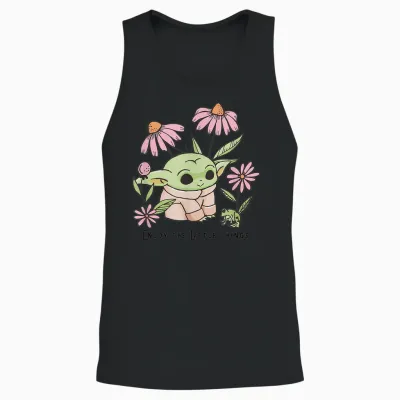 Star Wars: the Mandalorian Grogu Enjoy the Little Things Unisex Tank Top - Black
