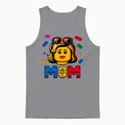 Family Mom Master Builder Building Bricks Blocks Mothers Day Unisex Tank Top - Sport Grey