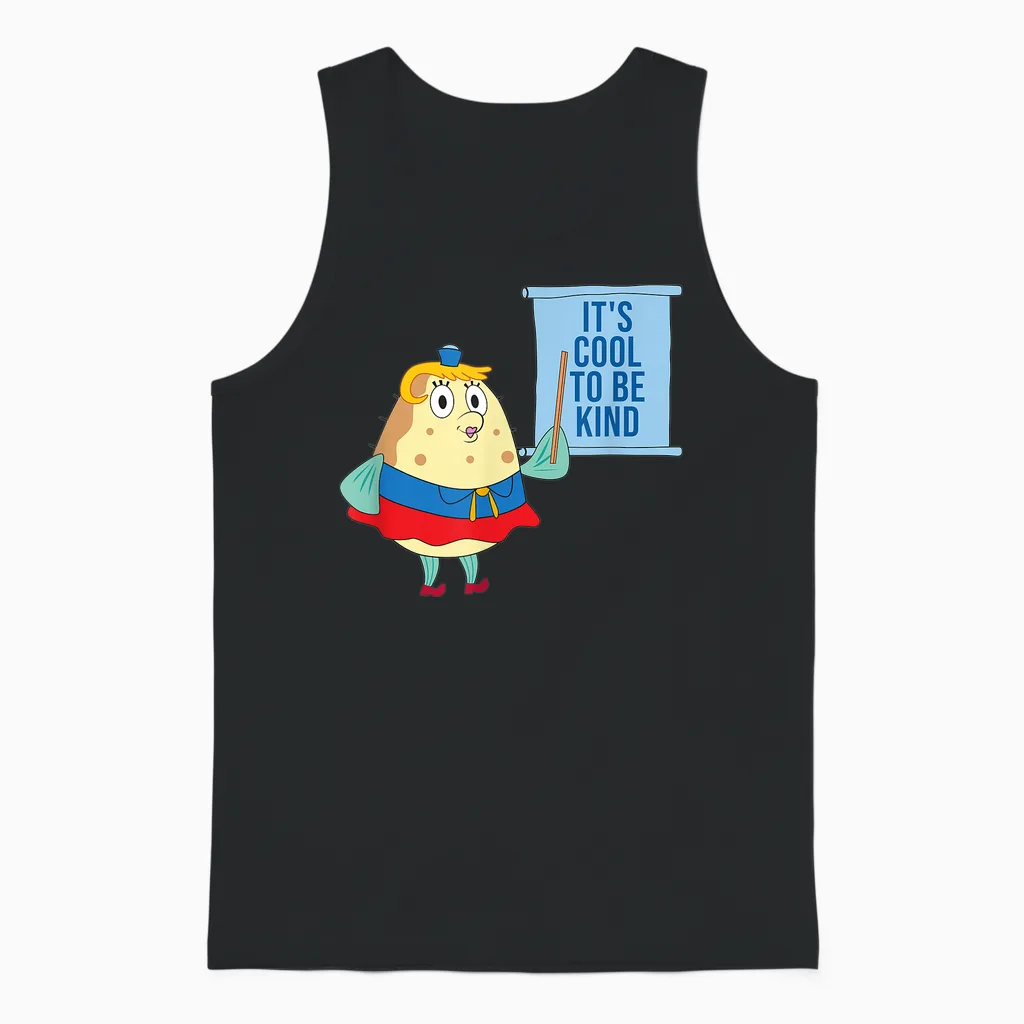 Mademark X Spongebob Squarepants - Mrs. Puff - Kindness Is Cool Unisex Tank Top in Black