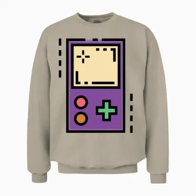 Retro Gaming On Unisex Sweatshirt - Sand
