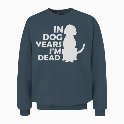 In Dog Years Dead Unisex Sweatshirt - Dark Heather