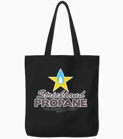 Strickland Propane Mens American Apparel Tote Bags - Black