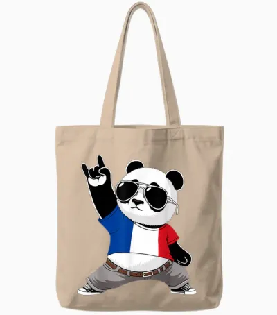 Französische Flagge, Herren, Damen, Kinder, Frankreich Tote Bags - Natural
