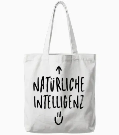 Künstliche Intelligenz Ki Ai Natürliche Intelligenz Witziges Tote Bags - White
