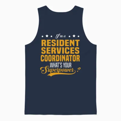 Resident Services Coordinator Unisex Tank Top - Navy