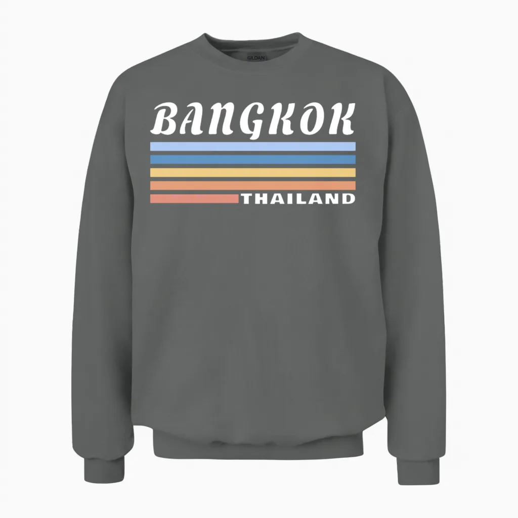 Bangkok Thailand / Gift Capital City Unisex Sweatshirt - Graphite Heather
