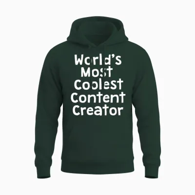 World's Coolest Content Creator Unisex Hoodie - Forest