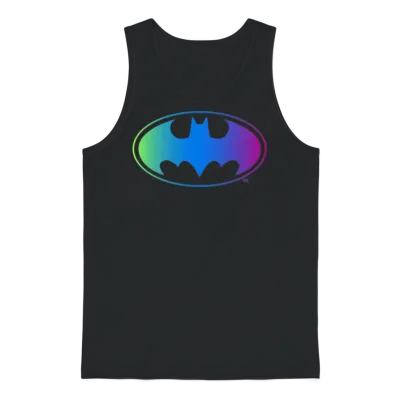 Batman Neon Logo Colors Unisex Tank Top - Black