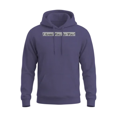 Unique I Love You Unisex Hoodie - Heather Sport Dark Navy