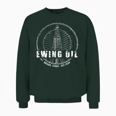 Dallas | Ewing Oil Company Classic 80er Jahre Tv Unisex Sweatshirt - Forest