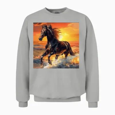 Horse Unisex Sweatshirt - Ash