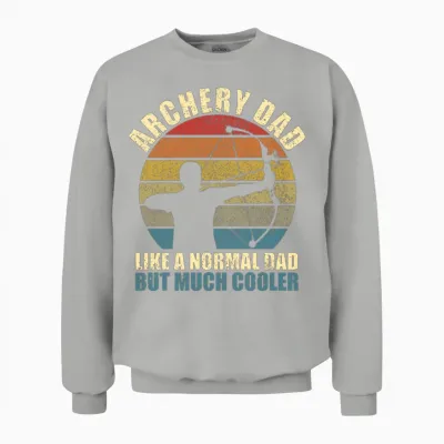 Archery Dad Retro Archer Unisex Sweatshirt - Ash