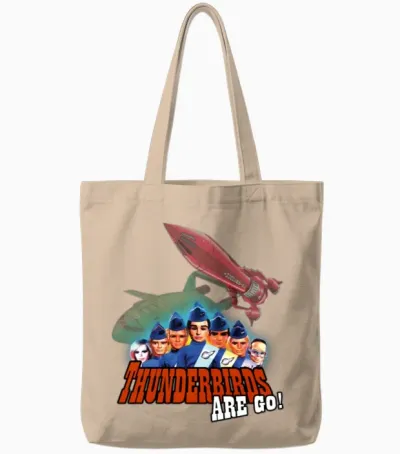 Thunderbirds Are Go Tote Bags - Natural