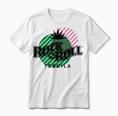 Rock N Roll Tequila Seventh Collection Unisex T-Shirt - White