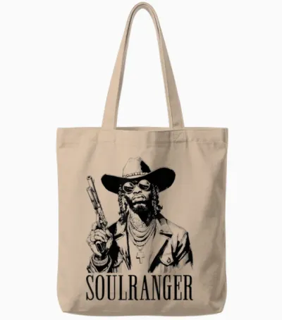 Cowboy Rapper - Vintage and Funny Hip Hop Cowboys Lover Tote Bags - Natural